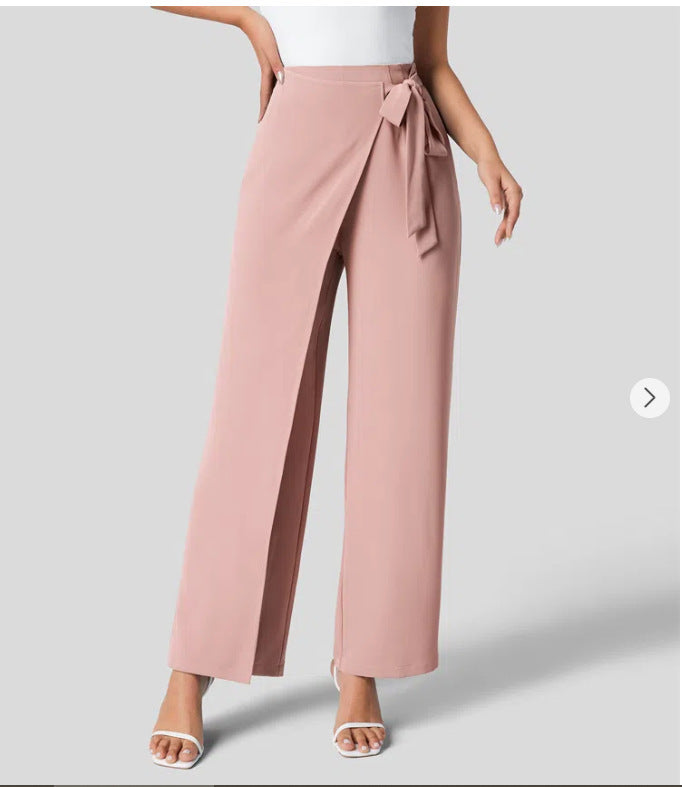Pantalon Large Taille Haute Femme