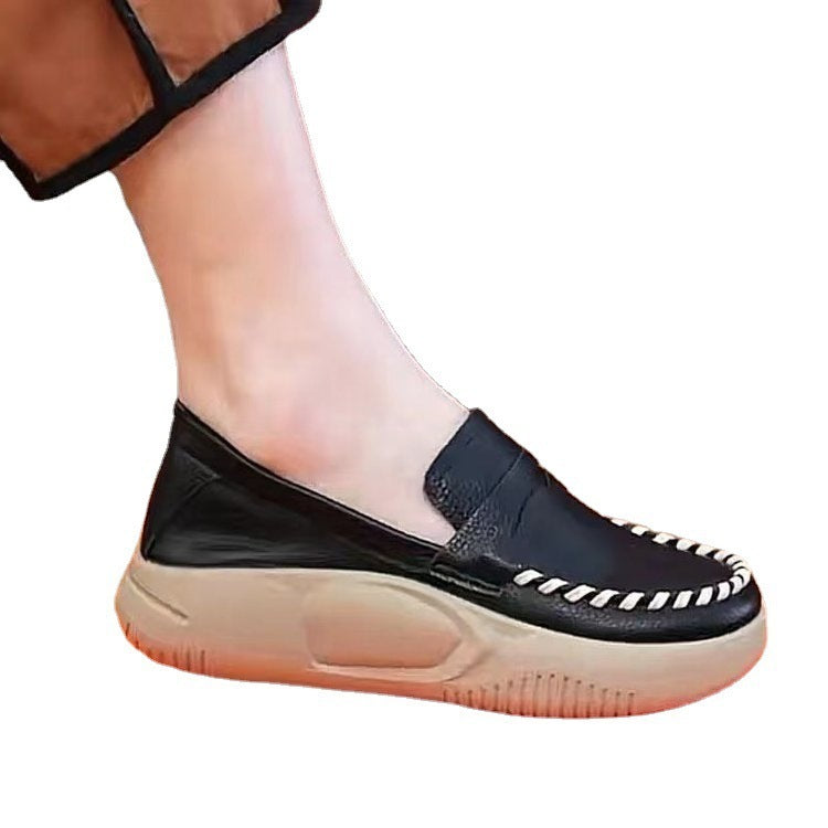Mocassins en Cuir Souple pour Femme – Style Rétro