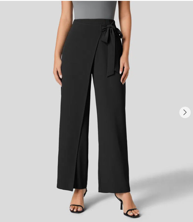 Pantalon Large Taille Haute Femme