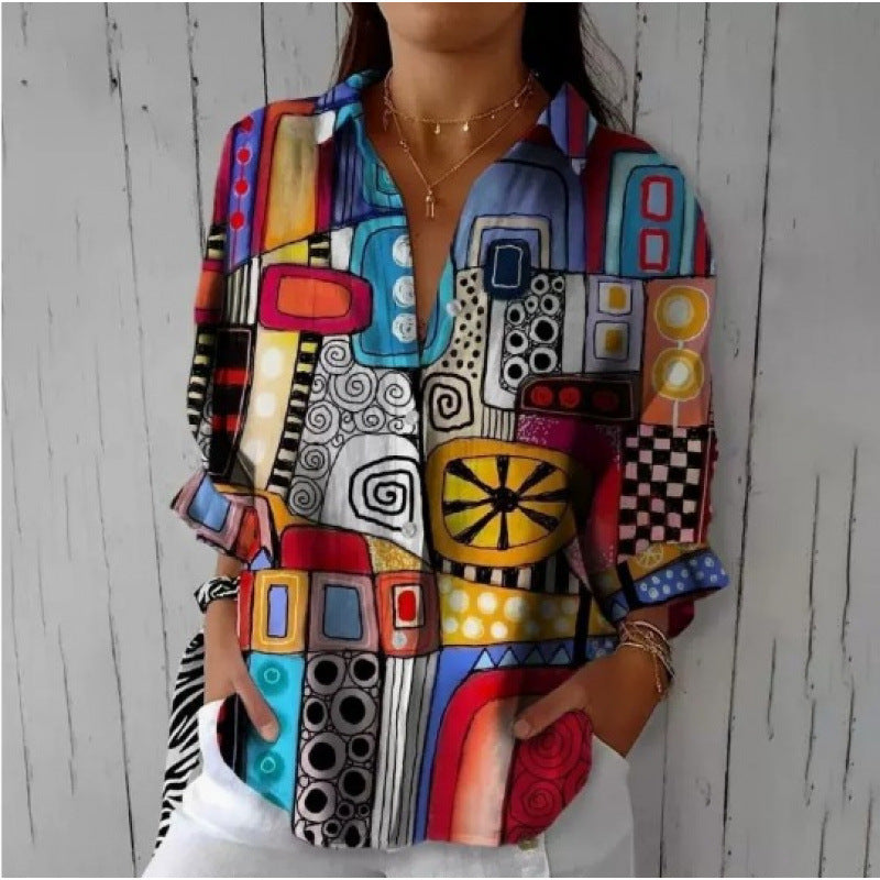 Chemise Géométrique pour Femme