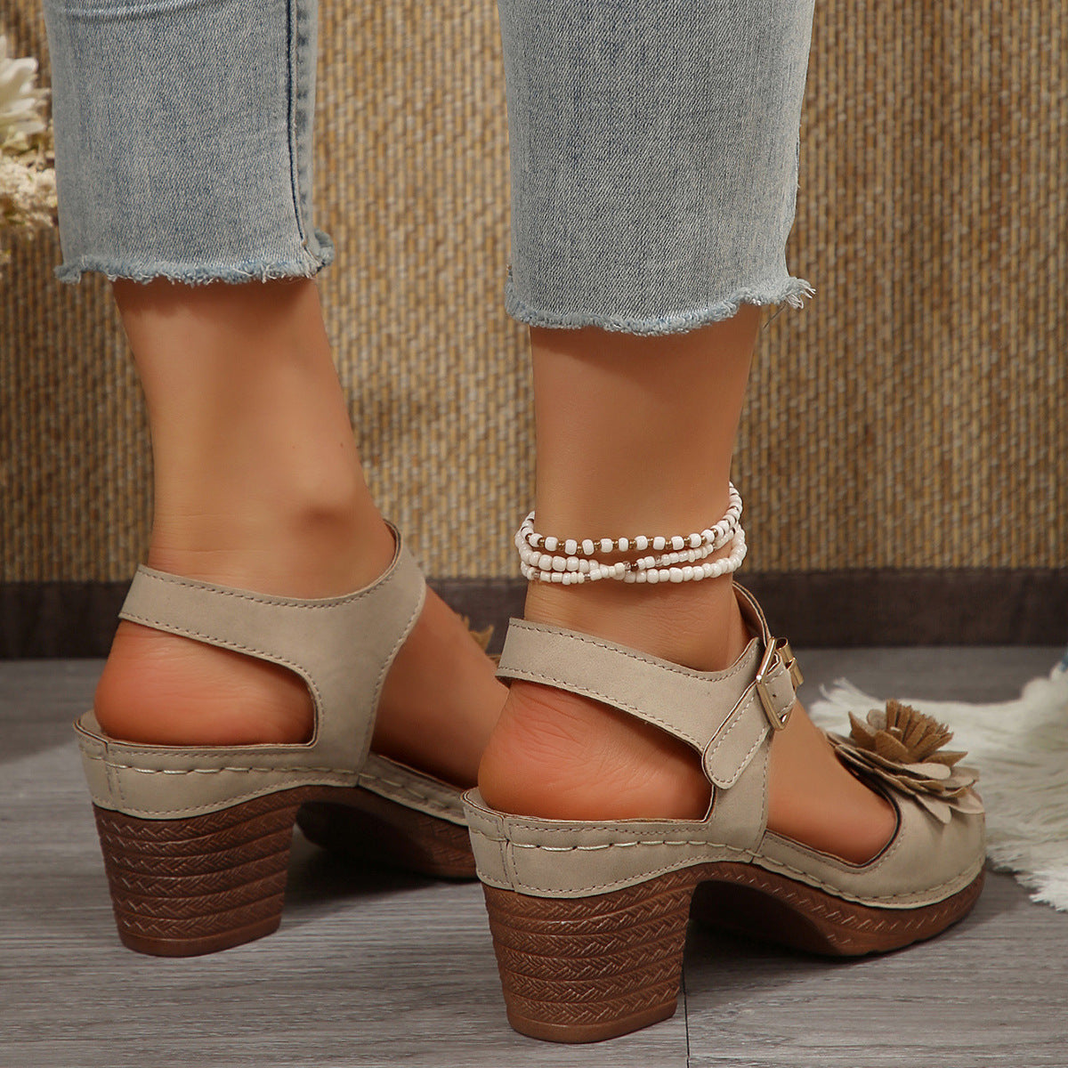 Sandales Fleur Femme