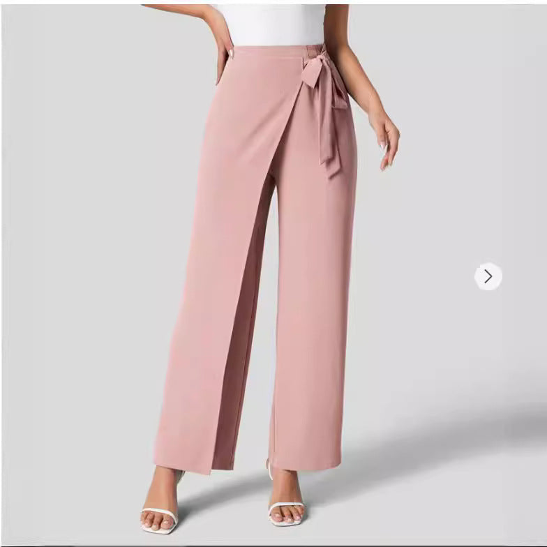 Pantalon Large Taille Haute Femme