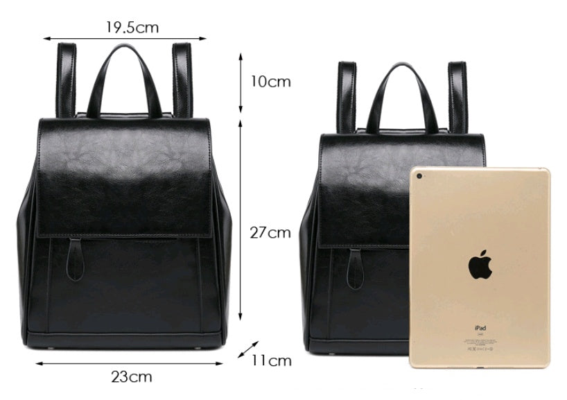 sac à dos en cuir à l'Aspect ciré