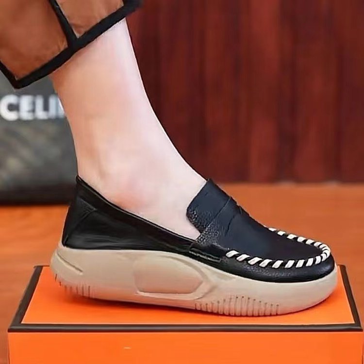 Mocassins en Cuir Souple pour Femme – Style Rétro