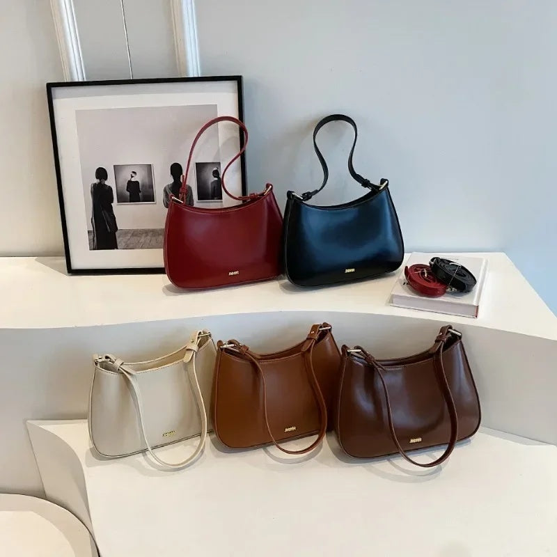 Sac Épaule Rouge Femme – Cuir Texturé Luxe