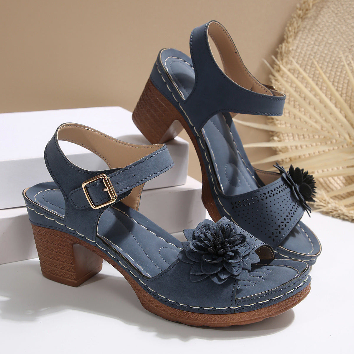 Sandales Fleur Femme
