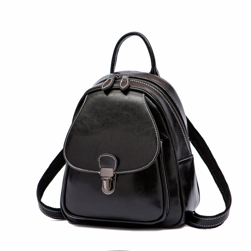 Sac à Dos en Cuir Véritable pour Voyage et Quotidien