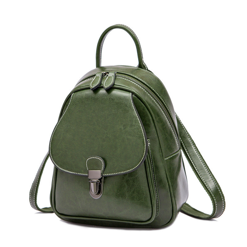 Sac à Dos en Cuir Véritable pour Voyage et Quotidien