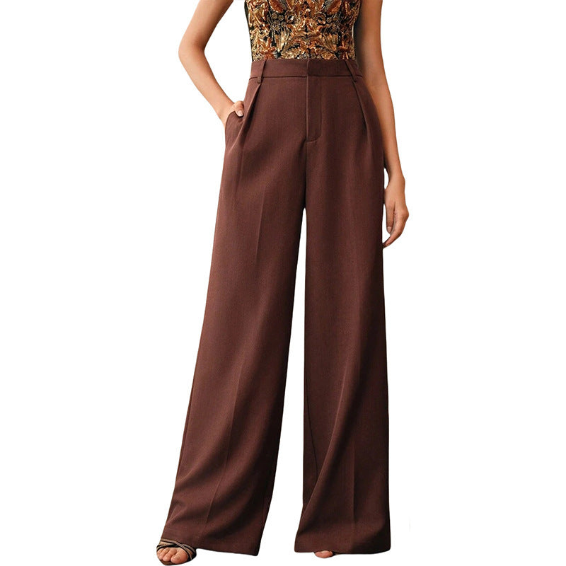 Pantalon Large Droit Femme