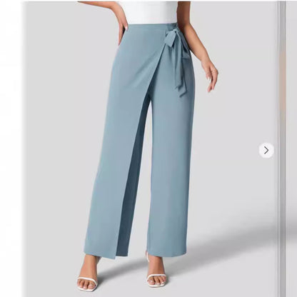Pantalon Large Taille Haute Femme