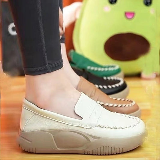 Mocassins en Cuir Souple pour Femme – Style Rétro