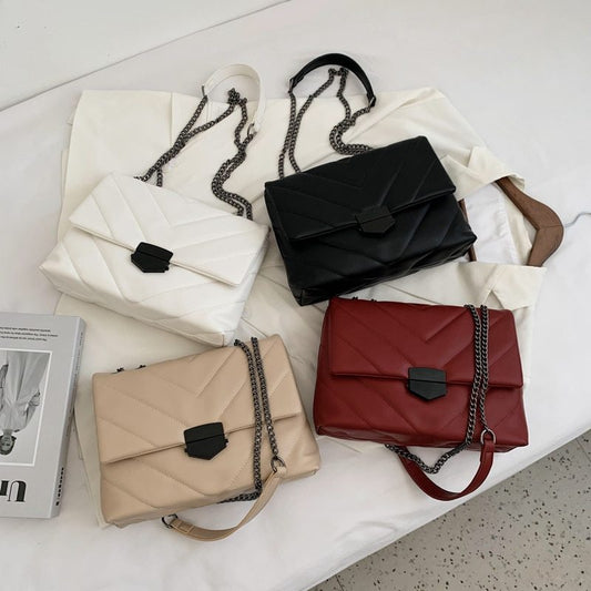Sac Bandoulière Femme en Cuir PU Brodé