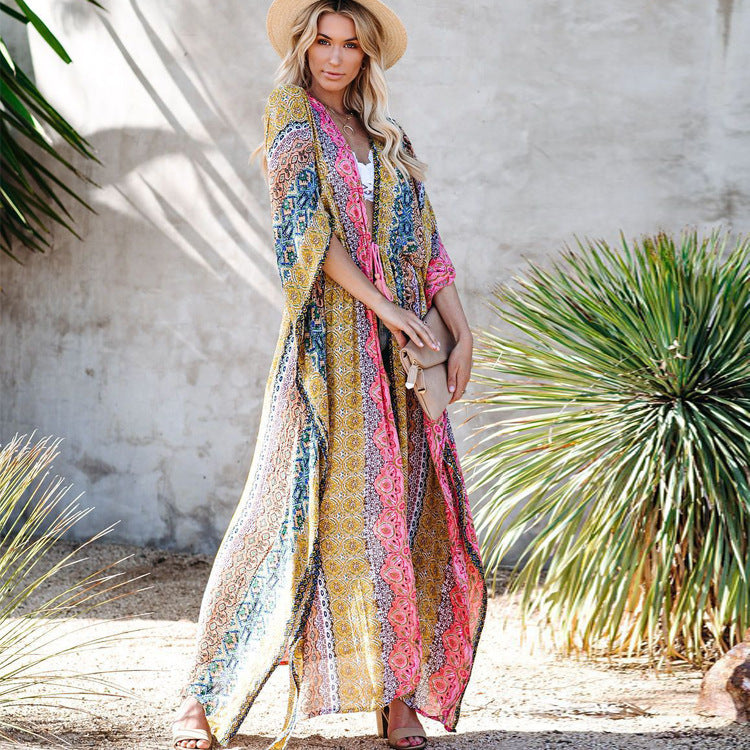 blouse de plage ample : protection solaire pour les vacances