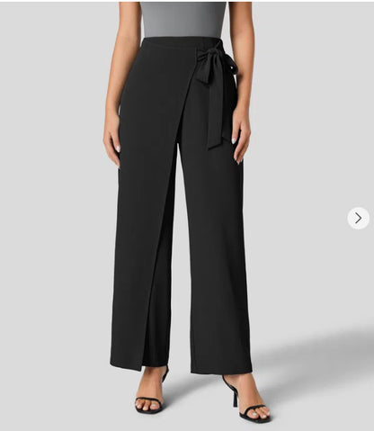 Pantalon Large Taille Haute Femme