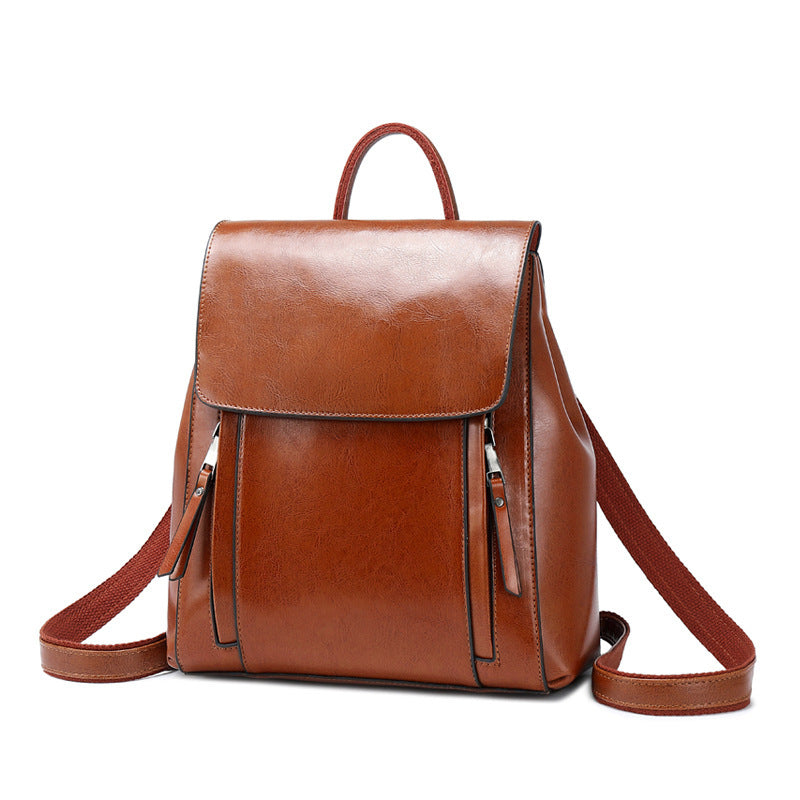 sac à dos en cuir à finition huilée