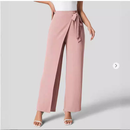 Pantalon Large Taille Haute Femme