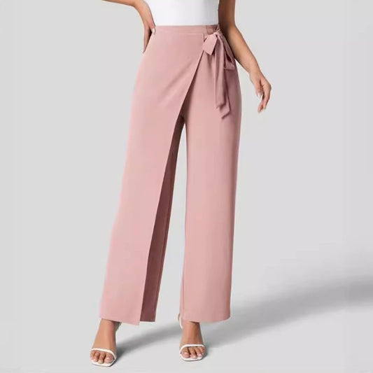 Pantalon Large Taille Haute Femme