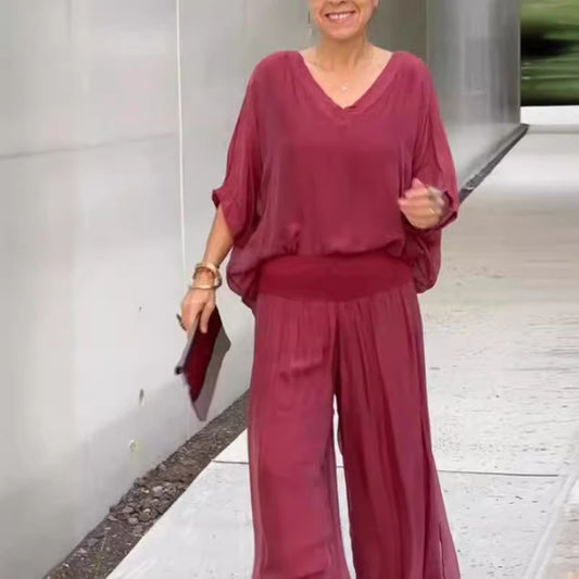 Ensemble Élégant en Chiffon