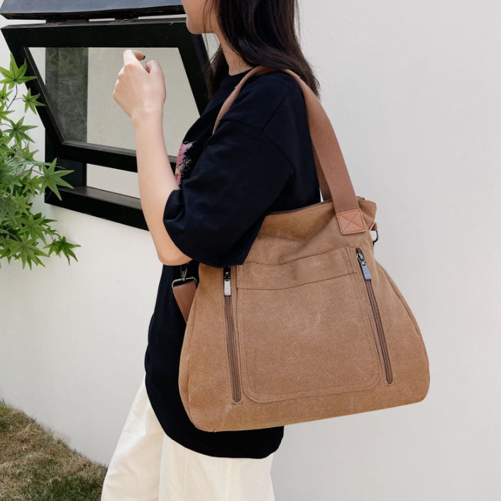 Sac Cabas Femme en Toile - Grand Format Décontracté