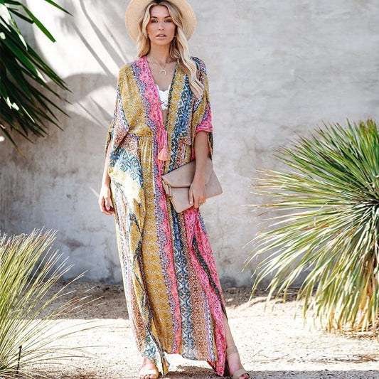 blouse de plage ample : protection solaire pour les vacances