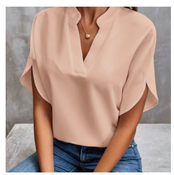 Blouse élégante à épaules dénudées manches courtes