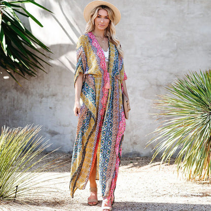 blouse de plage ample : protection solaire pour les vacances