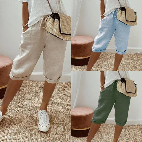 Pantalon Femme Coton & Lin