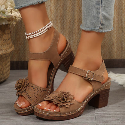 Sandales Fleur Femme