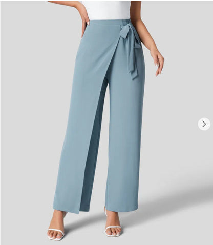 Pantalon Large Taille Haute Femme
