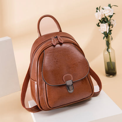 Sac à Dos en Cuir Véritable pour Voyage et Quotidien