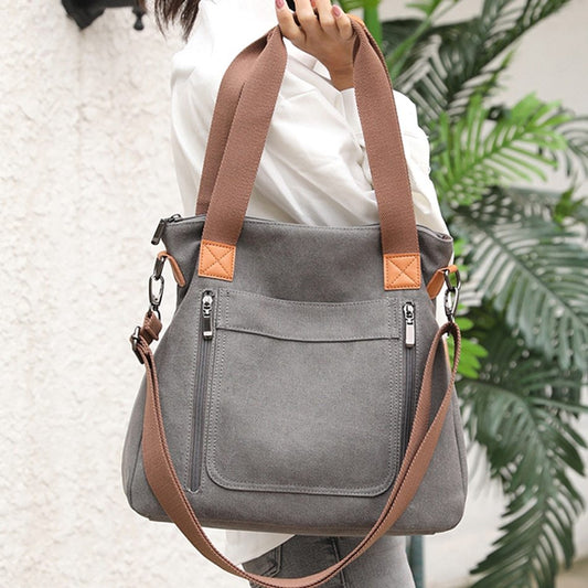 Sac Cabas Femme en Toile - Grand Format Décontracté