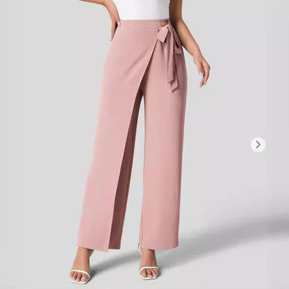 Pantalon Large Taille Haute Femme
