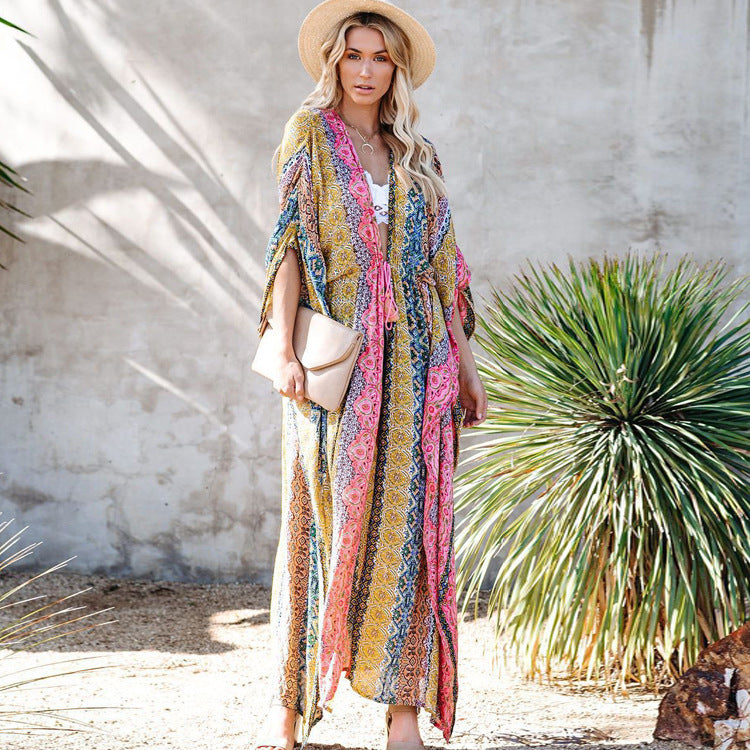 blouse de plage ample : protection solaire pour les vacances