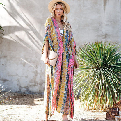 blouse de plage ample : protection solaire pour les vacances
