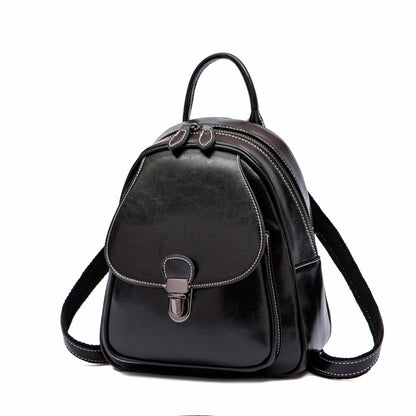 Sac à Dos en Cuir Véritable pour Voyage et Quotidien