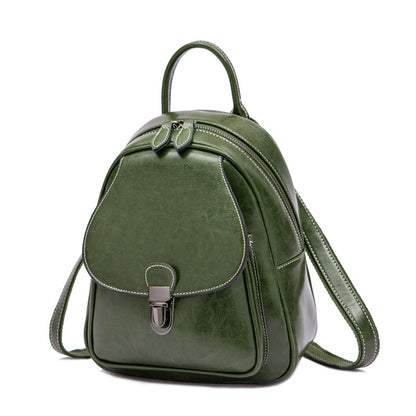 Sac à Dos en Cuir Véritable pour Voyage et Quotidien