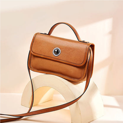Sac à Main Cuir Vintage avec Tête en Cuir de Vache
