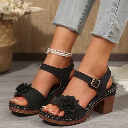 Sandales Fleur Femme